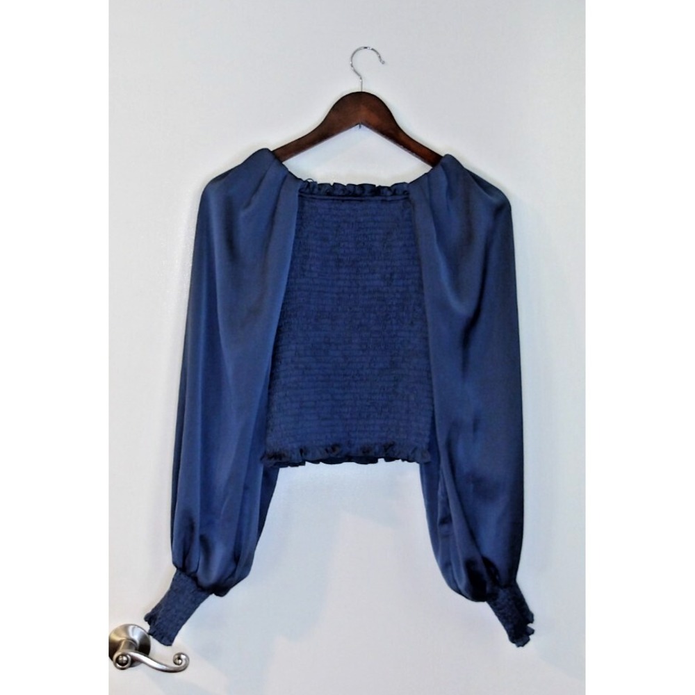 Strut and Bolt Blue Top Shirt Blouse Long Sleeve Sz M/#5110